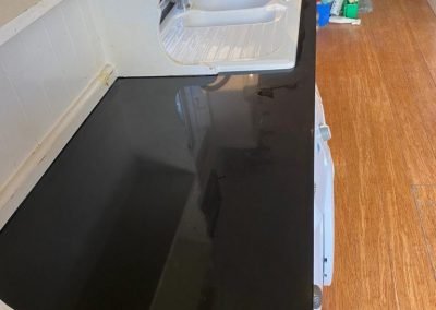 Caesarstone Jet Black with 20mm Quartz worktops