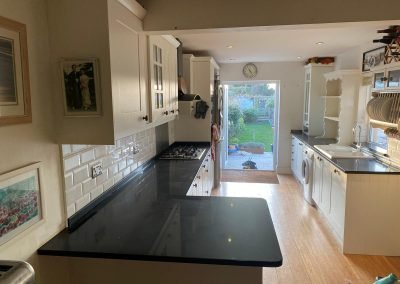 Caesarstone Jet Black with 20mm Quartz worktops